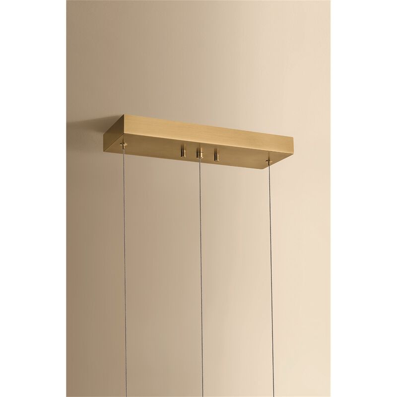 Maxwell Large Linear Chandelier by Sonneman